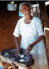 Mayo Indian Lady Making Tortillas in Mexico's Copper Canyon